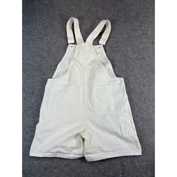Vans Ground Work Shortalls Overall Womens Large White Romper Utility Outdoor - Picture 6 of 6